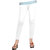 Naisargee Women's and Girl's White Silk Ankle Length Leggings -(XXXL Size)
