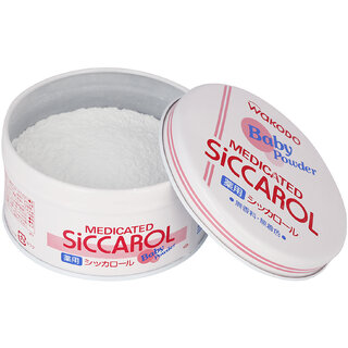Baby Medicated Powder Siccarol by Wakodo (140 Gms) - Made in JAPAN