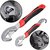 IBS Universal SNAP N GRIP Adjustable 8 in 1 Multifunction Wrench Tool LED Flashlight COMBO Screwdriver set (Pack of 2)
