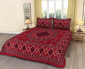 Divinity Cotton Double Bedsheet with 2 Pillow Covers