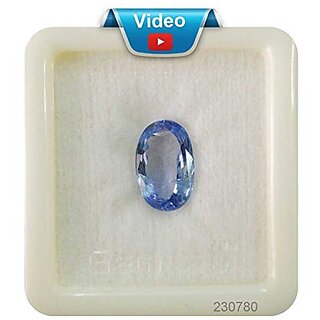                       Stone Gems Blue Sapphire/Neelam 11.25 Ratti Lab Certified Natural Good Quality Gemstone for Astrological Purpose                                              