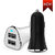 Dual USB car charger (Assorted Colors)