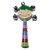 Desi Karigar Colorful Wooden Rainbow Handle Jingle Bell Rattle Toys Pack Of 1 Rattle With Top Round Face