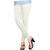 Naisargee Women's and Girl's Off White Silk Chudidar Length Leggings -(XL Size)