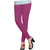 Naisargee Women's and Girl's Dark Purple Silk Chudidar Length Leggings -(XL Size)