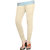 Naisargee Women's and Girl's Cream Silk Chudidar Length Leggings -(XL Size)