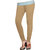 Naisargee Women's and Girl's Khakhi Silk Chudidar Length Leggings -(XL Size)