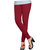 Naisargee Women's and Girl's Red Silk Chudidar Length Leggings -(XXXL Size)