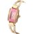 Fashion Jewelry Pink Square Watches for Women and Girls