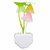 Electric White Plastic Mushroom Shape Night Lamp With Bulb Attached (12 cm x 4 cm x 4 cm) - Set Of 1