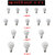 Alpha 16 B22 Warm White Led bulbs combo (5 bulbs of 3 Watt, 5 bulbs of 5 Watt, 3 bulbs of 7 Watt, 3 bulbs of 12 Watt)