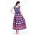 Dhruvi's Western Wear Animal Print  Cotton  Jacket Style Long Maxi Dress  (Purple, Free Size)