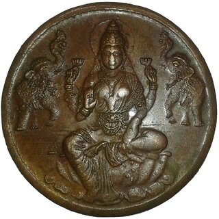 Goddess Laxmi Devi Very Rare Temple Token One Anna Coin