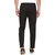 Pause Sport Black Solid Dry-Fit Slim Fit Ankle Length Track-Pant