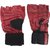 aroraonlinetraders Leather Gym Gloves with Wrist Supports Gym  Fitness Gloves (Free Size, Maroon)
