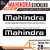 CarMetics Mahindra chrome stickers for Mahindra XUV 500 Hood Tailgate Roof Rails set of 2 accessories decals graphics lo