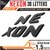 Carmetics Nexon 3d Letters for Tata nexon accessories 3d stickers logo emblem graphics Decals Glossy Black Org Typ 1-Set
