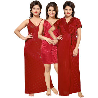 Three best sale piece nighty