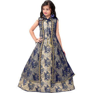 Buy Jalaram Partywear Long Frock For Girls Fone Online 3969 from ShopClues