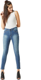 Miss Chase Blue Lost Star Zipper Jeans