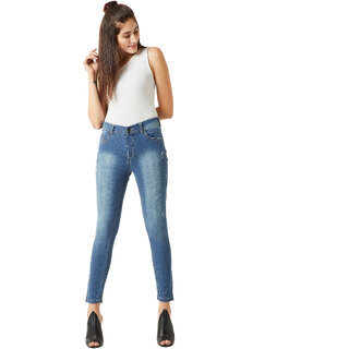                       Miss Chase Blue Lost Star Zipper Jeans                                              