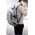 Crazy Notes Canvas Grey Laptop Backpack