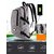 Crazy Notes Canvas Grey Laptop Backpack