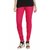 Infinitywoug Premium Cotton Lycra Churidar Leggings for Women (Pink)