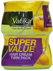 Vatika Naturals Dandruff Guard Styling Hair Cream - 140g (Pack Of 2)