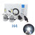 C6 H-4 LED Headlight 36W/3800LM Conversion Kit Car High/Low Beam Bulb Driving Lamp 6000K of (2 Pcs) FOR HYUNDAI XCENT
