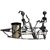 Naysha Arts Boy  Girl with Guitar on Boat Metal Carft Pen Stand