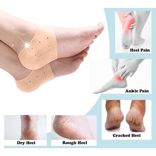 Snowpearl Unisex Silicone Daily Care Gel Pad For Heel Swelling, Free Size