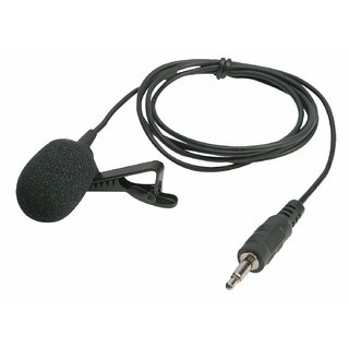3.5MM Clip On Mini Lapel Lavalier Microphone for Android/iOS Device (Black)