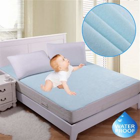 HomeStore-YEP 100 Waterproof Mattress Protector Sheet Nonwoven Twin Size Bed Cover (Size 72X75, ElasticStrap)