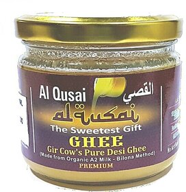 Al Qusai Ghee, 250ml, Gir Cow's Pure Desi Ghee(Made from Organic A2 Milk-Bilona Method)