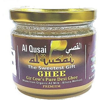 Al Qusai Ghee, 250ml, Gir Cow's Pure Desi Ghee(Made from Organic A2 Milk-Bilona Method)