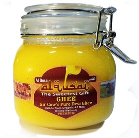 Al Qusai Ghee, 750ml, Gir Cow's Pure Desi Ghee(Made from Organic A2 Milk-Bilona Method