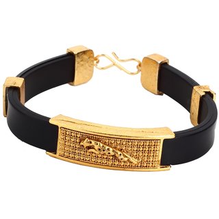 1 Gram Gold Forming Jaguar With Diamond Best Quality Kada For Men  Style  A831