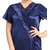 Be You Navy Blue Solid Women Nighty with Robe (2 pieces Nighty Set)