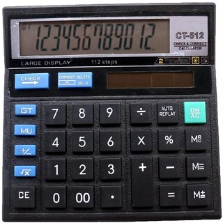 Electronic Calculator CT 512 Solar N Battery Powered 1PC