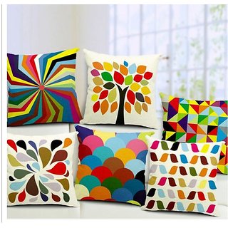 Z Decor Set Of 5 Designer Beautiful Cushion Covers Multi Designer Beautiful Cushion Covers