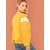Code Yellow Women's Mustard Striped Tunic Pullover Sweatshirt