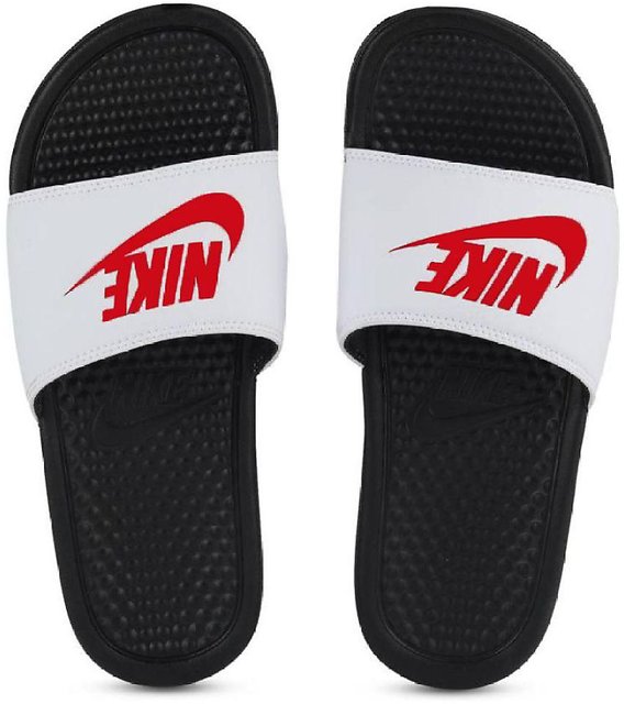 nike slides women black