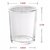 Diwali Festival Decorative Tealight Clear Glass Votive  Candle Holder set of 3 glass + 3 tealight candles