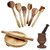 Desi Karigar Wooden Ladle Set Of 6 + 1Chakla + 1Belan + Mortar  Petle Set
