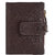 DIDE Genuine Leather Wallet Premium High Quality Women Bi-folding, Multi Card Holder with Zipper Side Coin Pouch (Brown)
