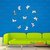 Bikri Kendra - 3D Acrylic Mirror Wall Stickers For Drawing Room Living Room Bed Room Kids Room Home & Office - 10 Butterfly Silver ( 2 Set )