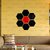 Bikri Kendra - Hexagon { 6 Black & 1 Red } - 3D Acrylic Mirror Wall Stickers - B075RQ596N