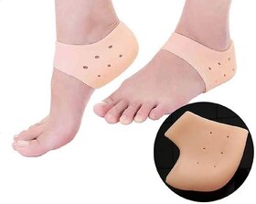 Ergode Silicone Gel Heel Pad Socks For Heel Swelling Pain Relief,Dry Hard Cracked Heels Repair Cream Foot Care Ankle Sup