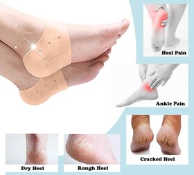 Snowpearl Unisex Silicone Daily Care Gel Pad For Heel Swelling, Free Size
